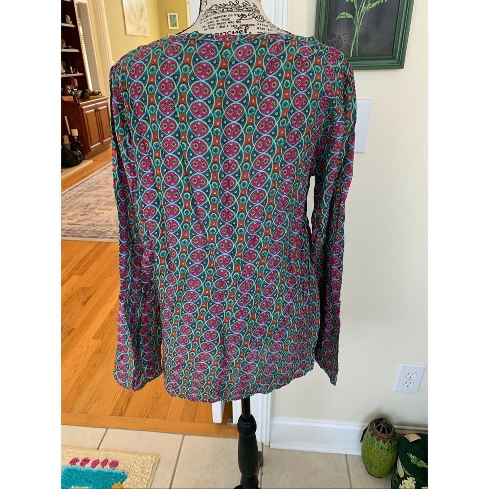 NWT Natural Life Bohemian Style Peasant Blouse - Picture 6 of 11